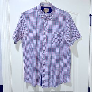 Previously worn Cremieux Denim short sleeve casual button down shirt size XL